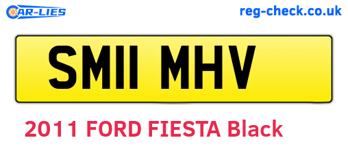 SM11MHV are the vehicle registration plates.