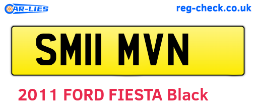 SM11MVN are the vehicle registration plates.