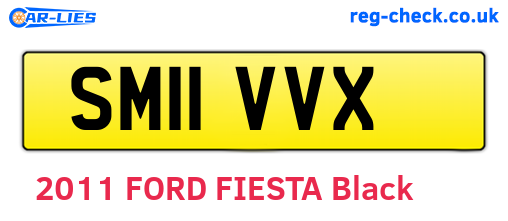 SM11VVX are the vehicle registration plates.