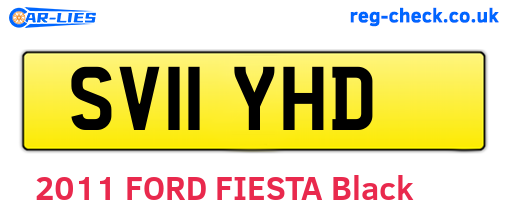 SV11YHD are the vehicle registration plates.
