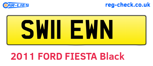 SW11EWN are the vehicle registration plates.