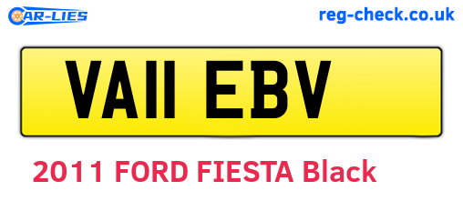 VA11EBV are the vehicle registration plates.