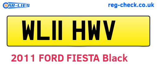 WL11HWV are the vehicle registration plates.