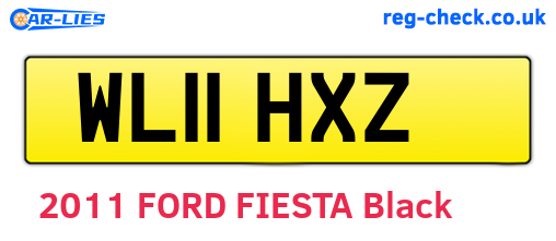 WL11HXZ are the vehicle registration plates.