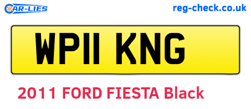 WP11KNG are the vehicle registration plates.