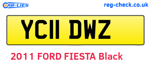 YC11DWZ are the vehicle registration plates.