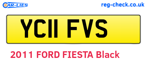 YC11FVS are the vehicle registration plates.
