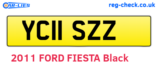 YC11SZZ are the vehicle registration plates.