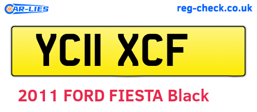 YC11XCF are the vehicle registration plates.