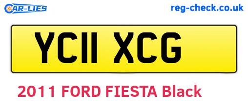 YC11XCG are the vehicle registration plates.