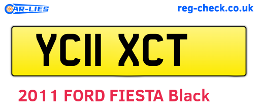 YC11XCT are the vehicle registration plates.