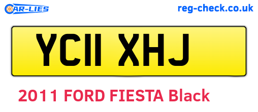 YC11XHJ are the vehicle registration plates.