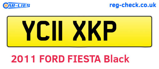 YC11XKP are the vehicle registration plates.