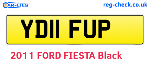 YD11FUP are the vehicle registration plates.