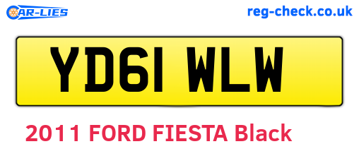 YD61WLW are the vehicle registration plates.
