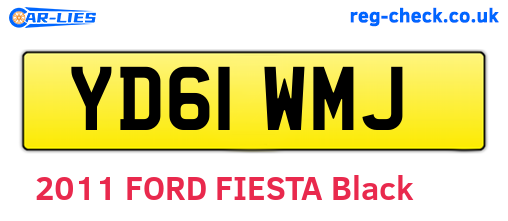 YD61WMJ are the vehicle registration plates.