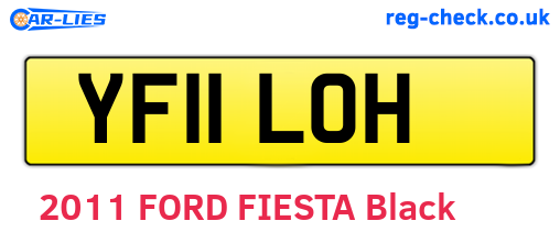 YF11LOH are the vehicle registration plates.