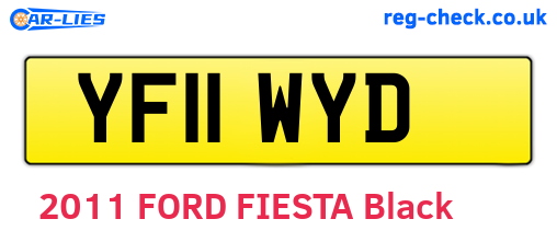 YF11WYD are the vehicle registration plates.