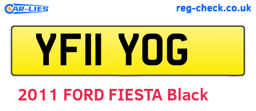YF11YOG are the vehicle registration plates.