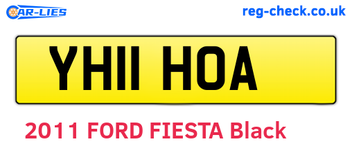 YH11HOA are the vehicle registration plates.