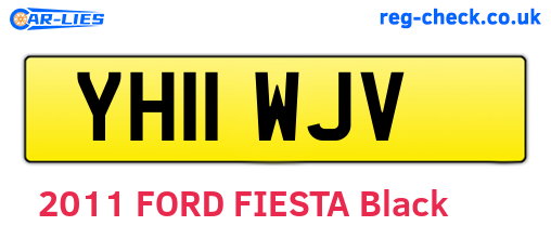 YH11WJV are the vehicle registration plates.