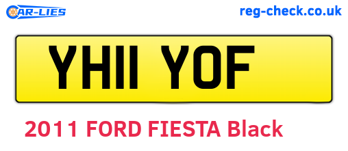 YH11YOF are the vehicle registration plates.