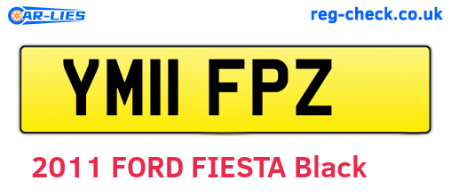 YM11FPZ are the vehicle registration plates.