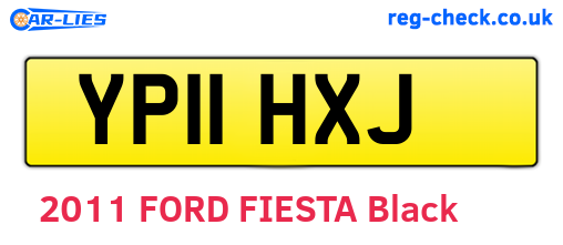 YP11HXJ are the vehicle registration plates.