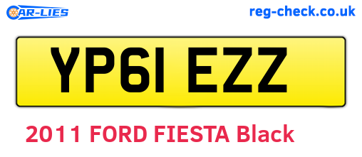 YP61EZZ are the vehicle registration plates.