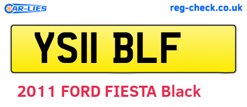 YS11BLF are the vehicle registration plates.
