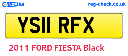 YS11RFX are the vehicle registration plates.