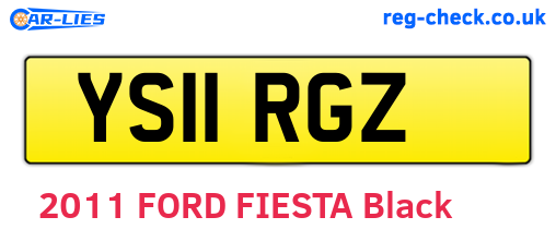 YS11RGZ are the vehicle registration plates.