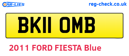 BK11OMB are the vehicle registration plates.