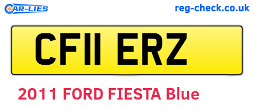 CF11ERZ are the vehicle registration plates.