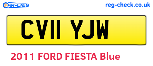 CV11YJW are the vehicle registration plates.