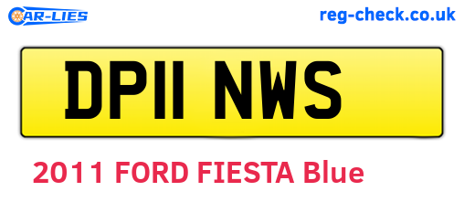 DP11NWS are the vehicle registration plates.