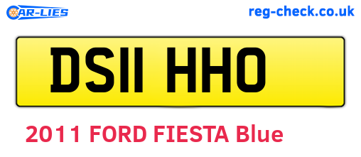 DS11HHO are the vehicle registration plates.