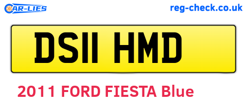 DS11HMD are the vehicle registration plates.