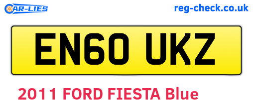 EN60UKZ are the vehicle registration plates.