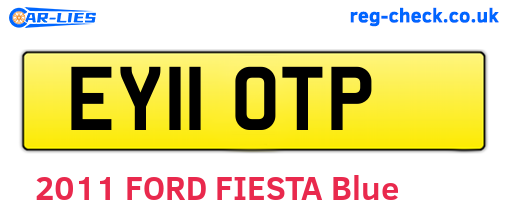 EY11OTP are the vehicle registration plates.