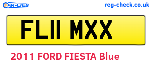 FL11MXX are the vehicle registration plates.