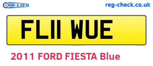 FL11WUE are the vehicle registration plates.