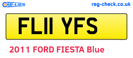FL11YFS are the vehicle registration plates.