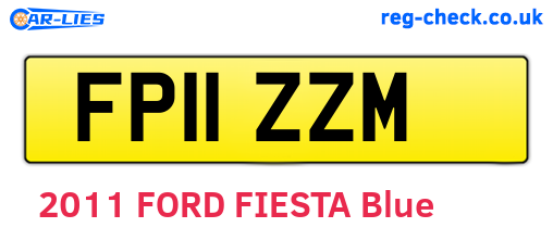 FP11ZZM are the vehicle registration plates.