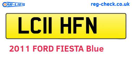 LC11HFN are the vehicle registration plates.