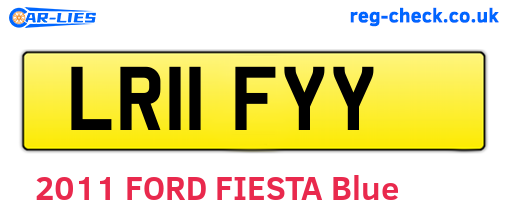 LR11FYY are the vehicle registration plates.