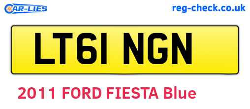 LT61NGN are the vehicle registration plates.