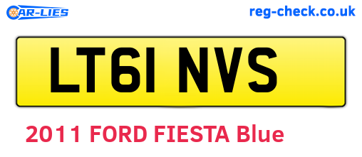 LT61NVS are the vehicle registration plates.
