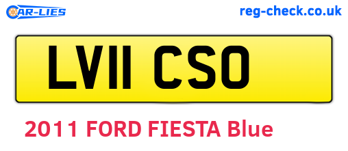 LV11CSO are the vehicle registration plates.