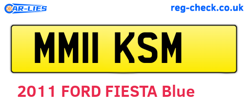 MM11KSM are the vehicle registration plates.